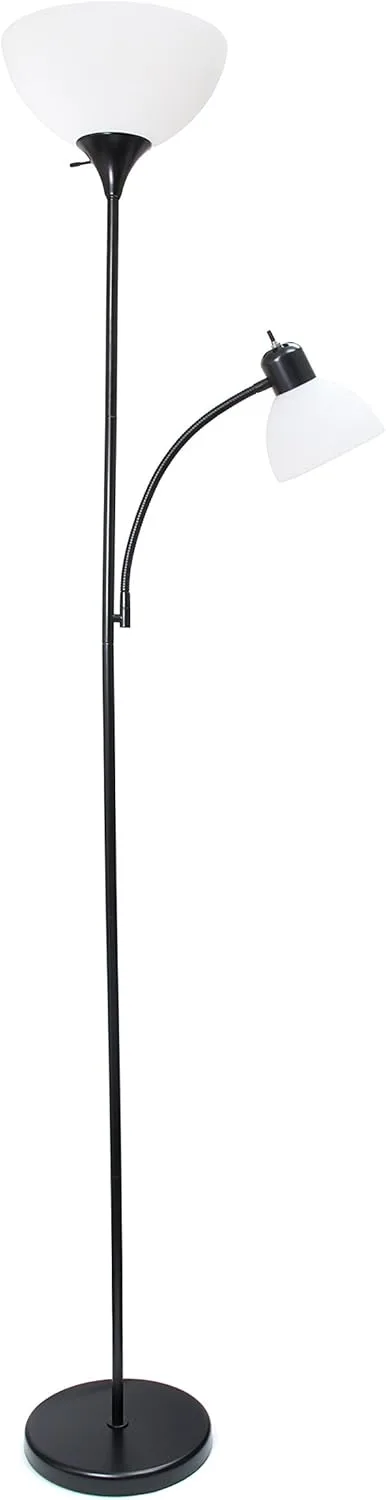 SIMPLE DESIGNS LF2000 Mother-Daughter Floor Lamp with Reading Light