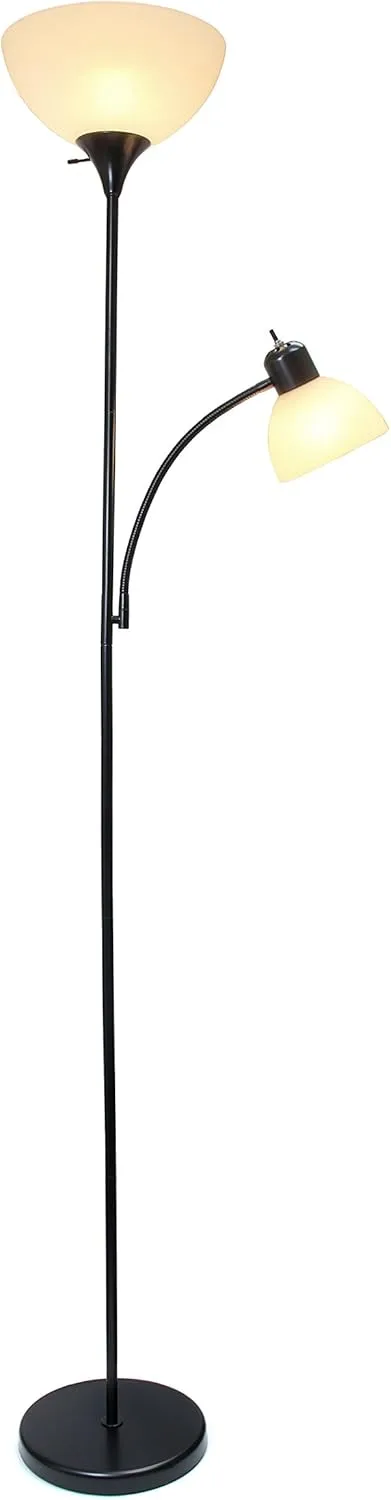 SIMPLE DESIGNS LF2000 Mother-Daughter Floor Lamp with Reading Light