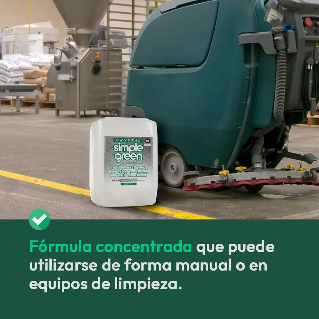 Simple Green 19005 Crystal Industrial Cleaner/Degreaser, 5gal, Pail