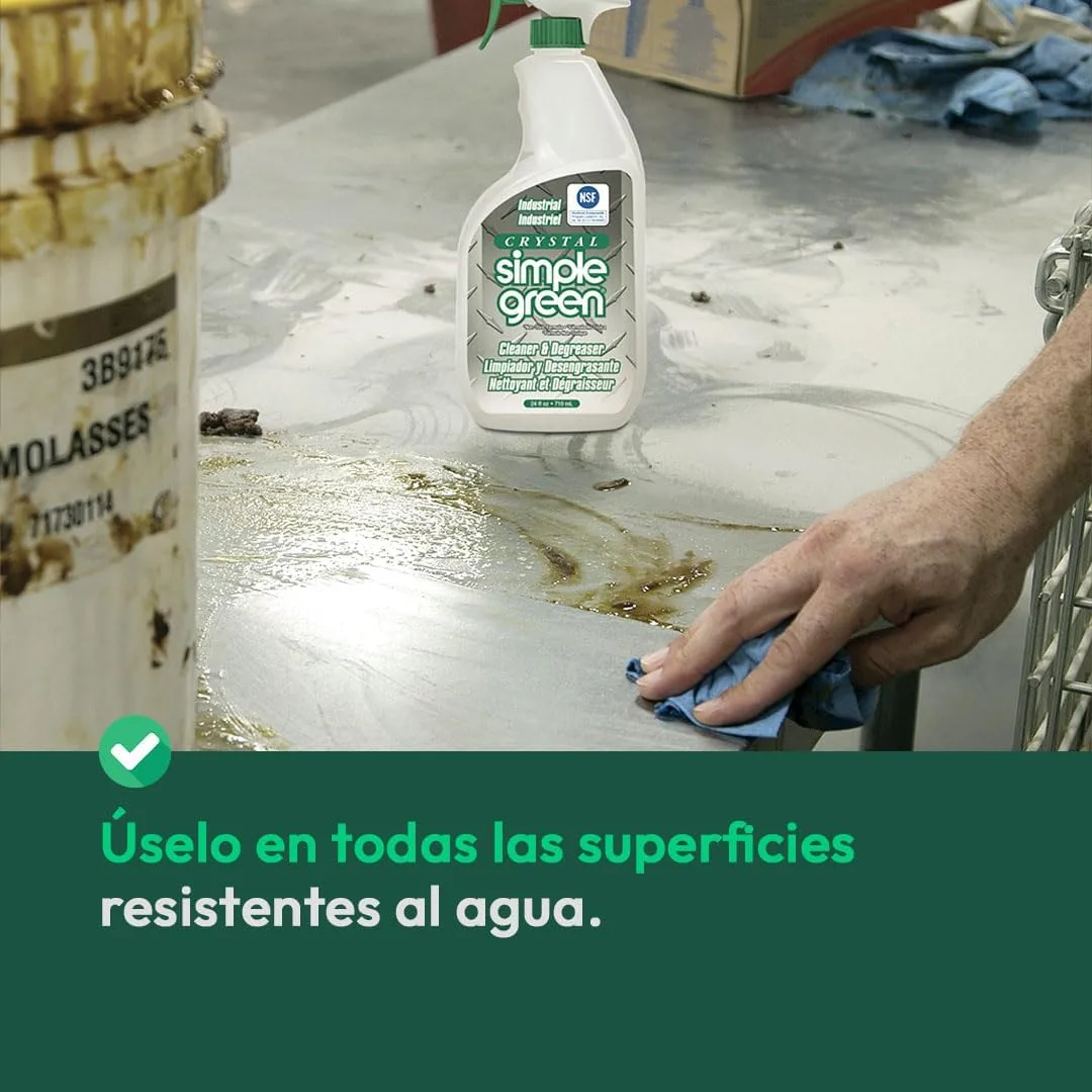 Simple Green 19005 Crystal Industrial Cleaner/Degreaser, 5gal, Pail