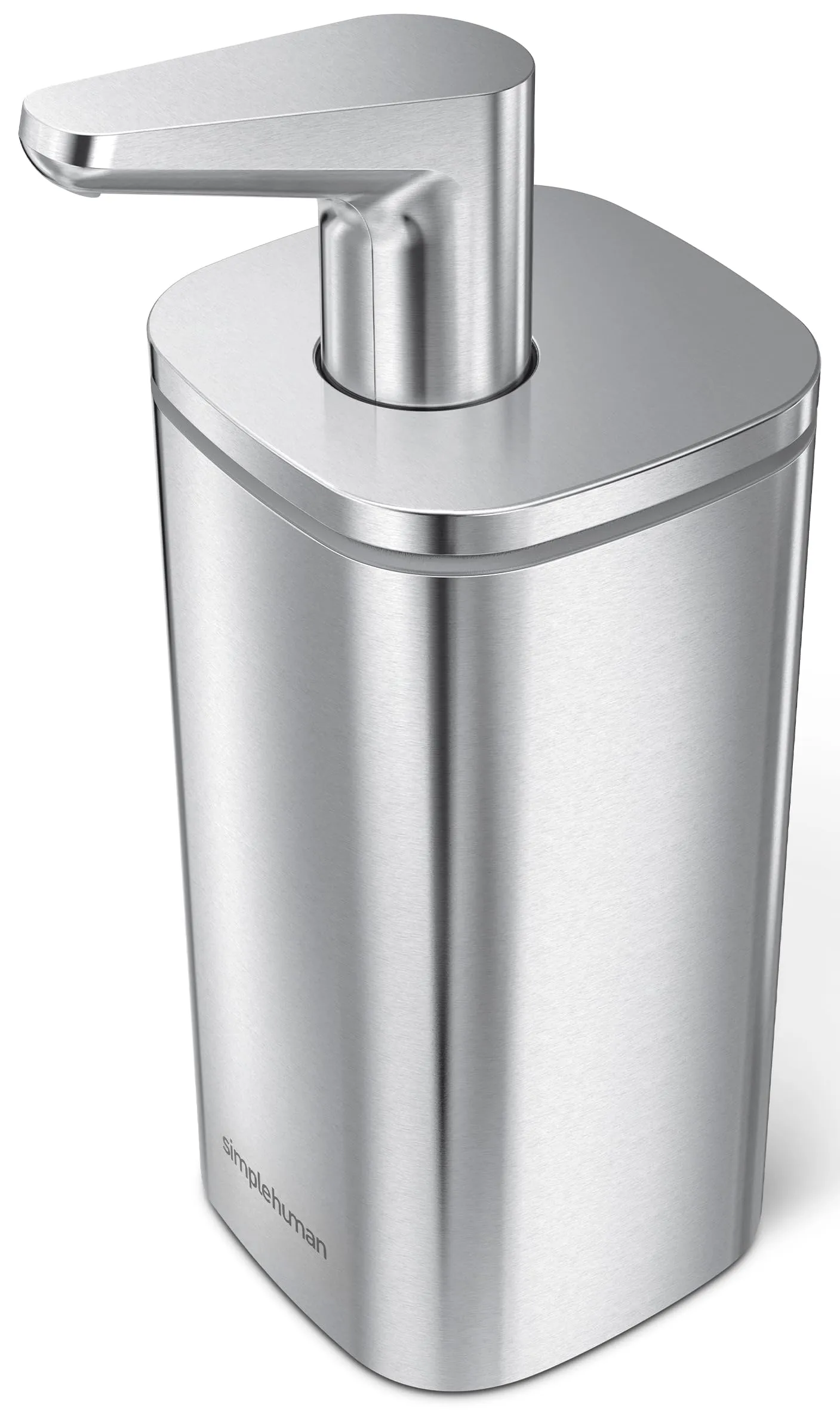 simplehuman Pulse Pump Countertop Liquid Soap Dispenser, Drip-Free Stainless Steel