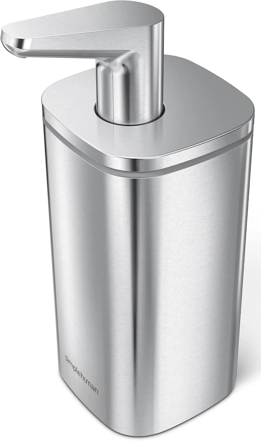 simplehuman Pulse Pump Countertop Liquid Soap Dispenser, Drip-Free Stainless Steel