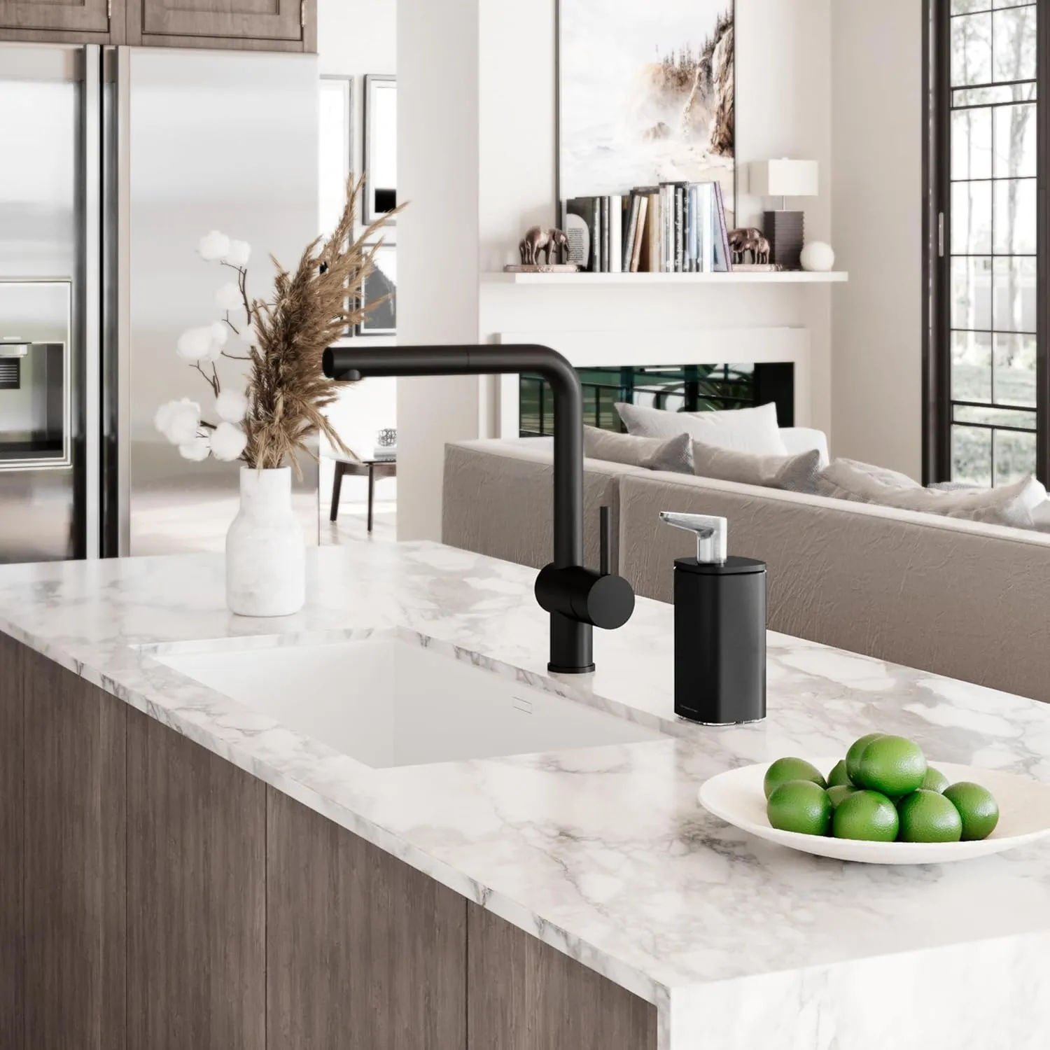 simplehuman Pulse Pump Countertop Liquid Soap Dispenser, Drip-Free Stainless Steel