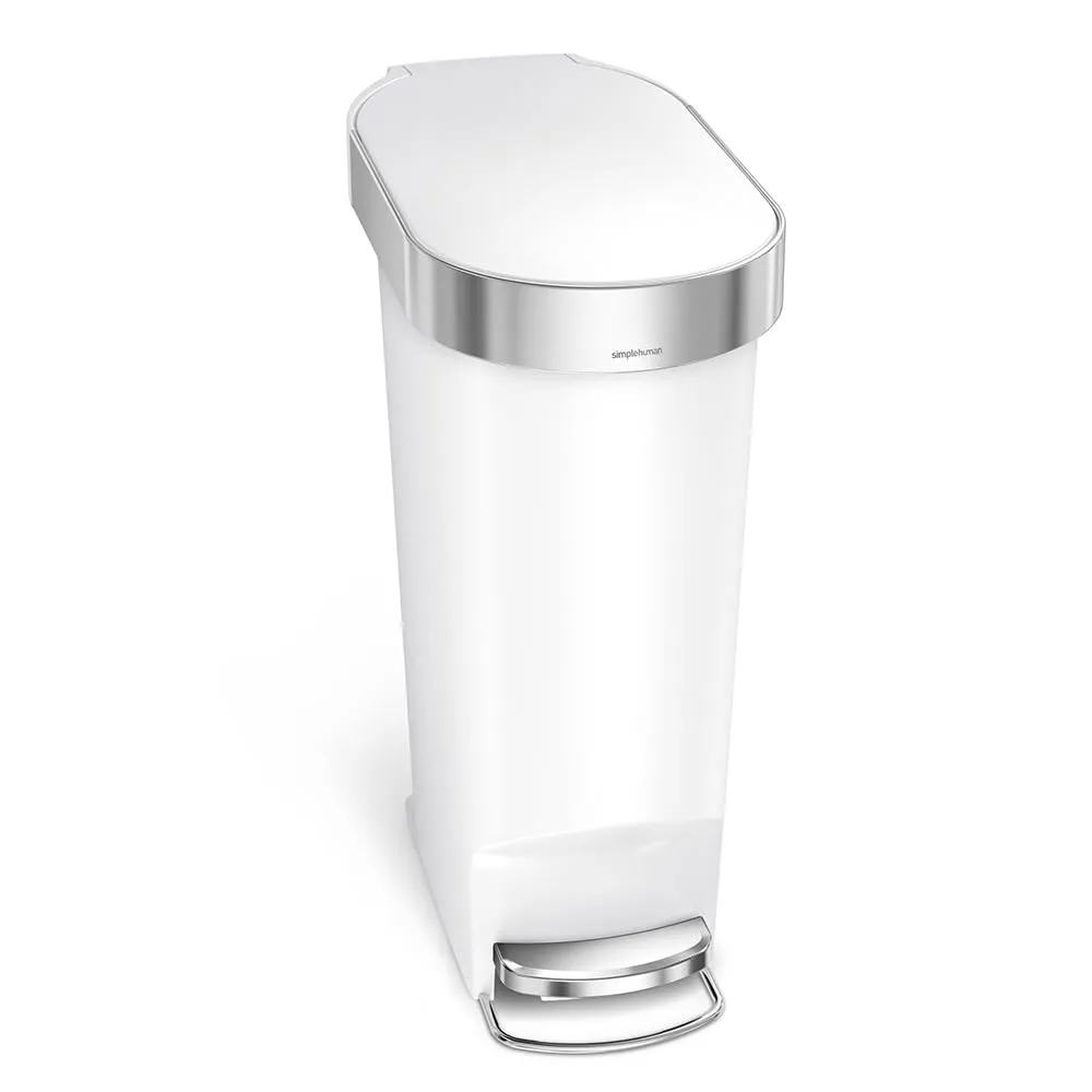 simplehuman Step Trash Can with LidShox, Steel Pedal & Liner Rim