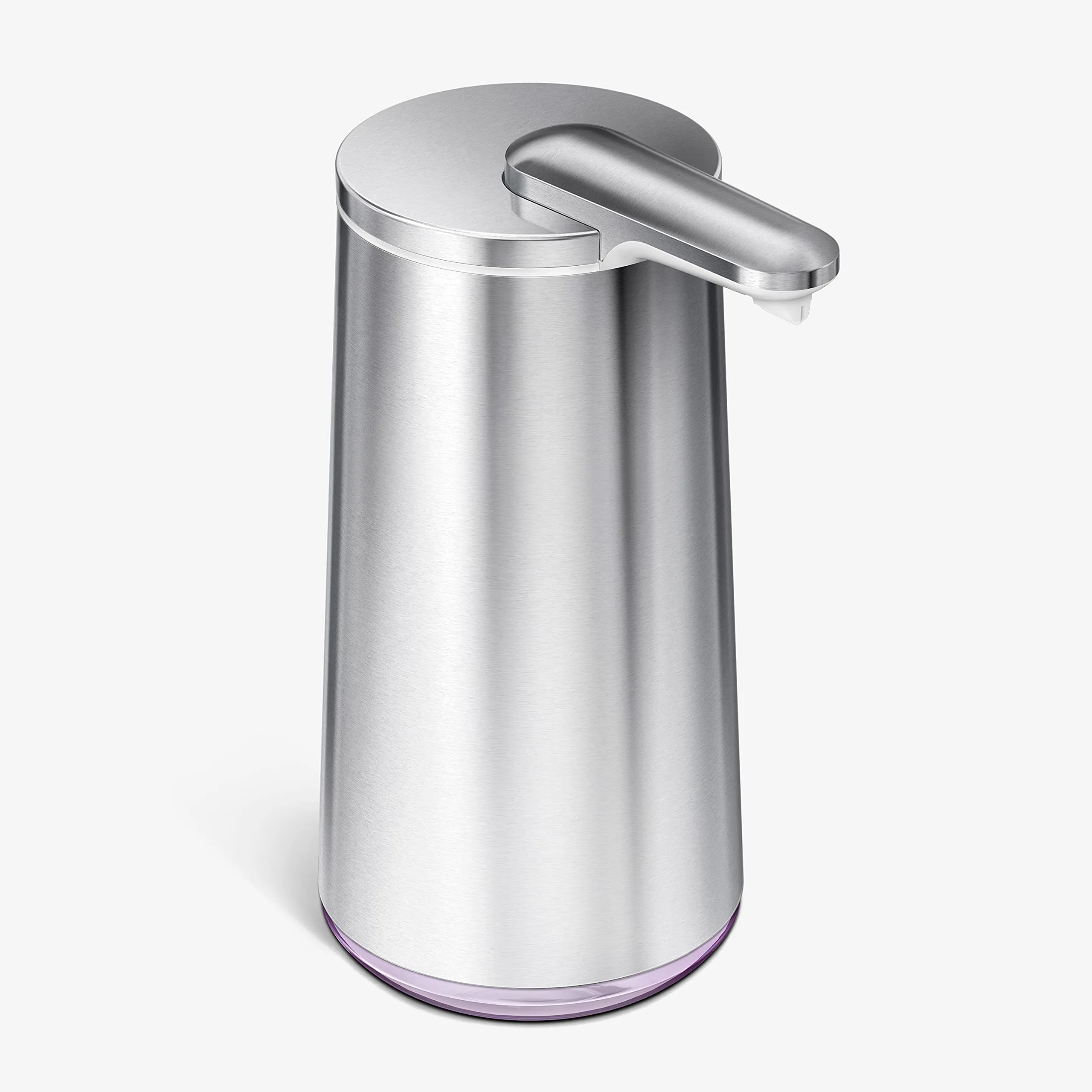 simplehuman Foam Sensor Pump Touchless Soap Dispenser, Rechargeable, Refillable Cartridge Included