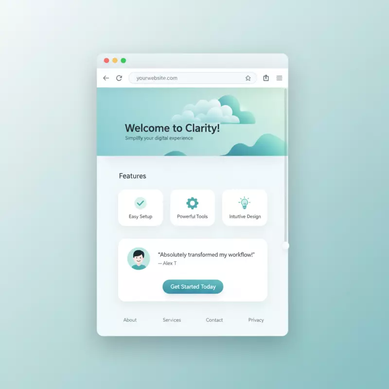 Single-Page Landing Page