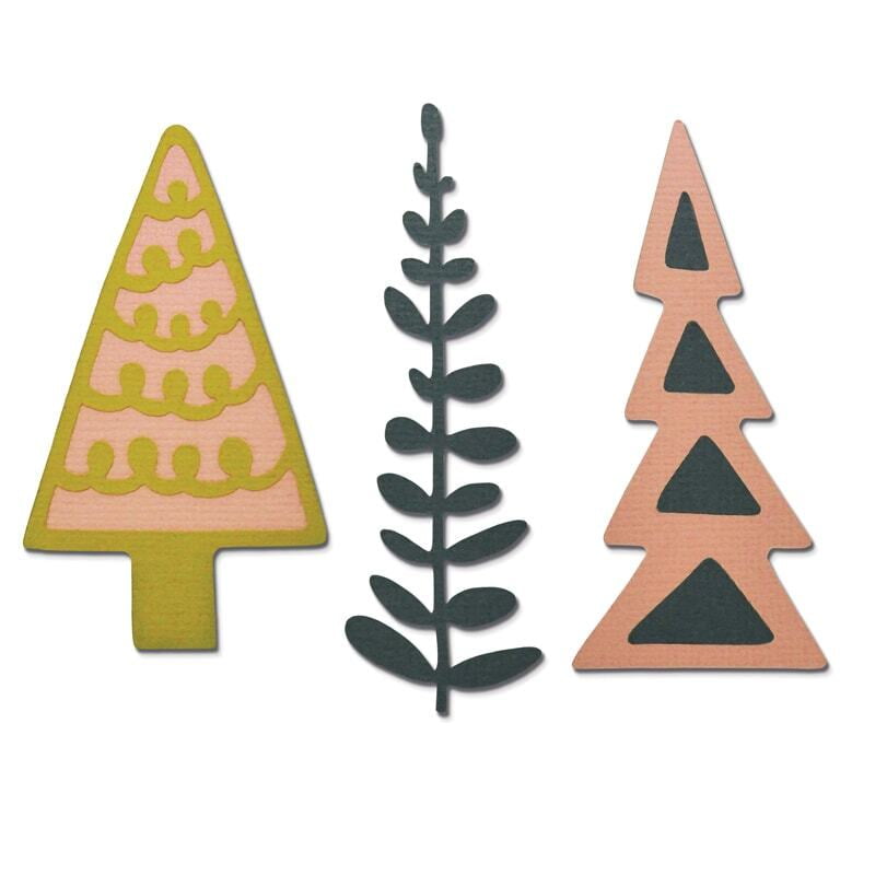 Fustella Thinlits Alberi Decorativi Fustella Thinlits Alberi Decorativi