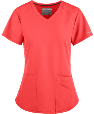 Blusa médica Skechers Vitality con cuello en V Blusa médica Skechers Vitality con cuello en V