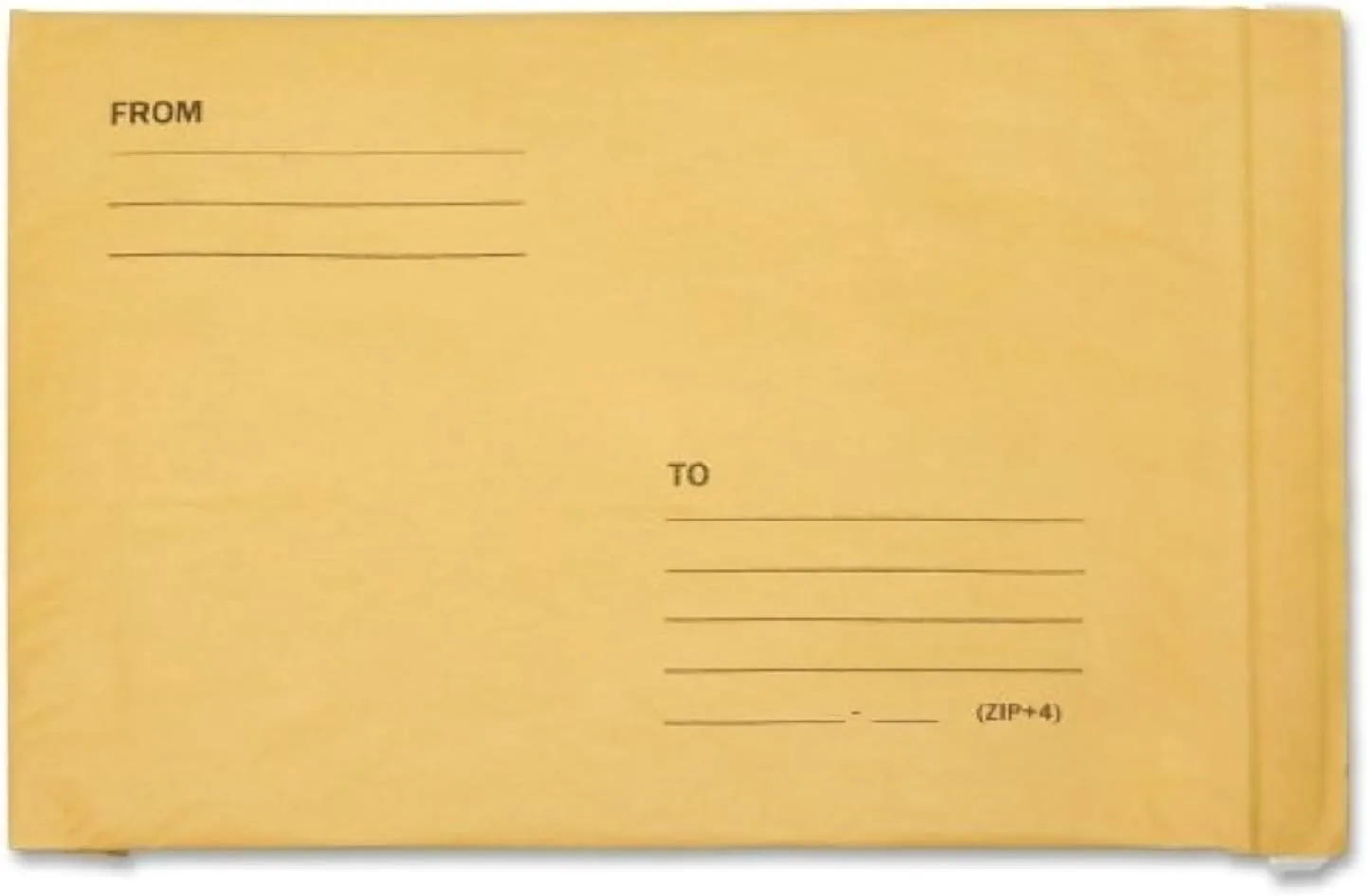 SKILCRAFT Cushioned Bubble Mailer No.4 Self-Seal 9-1/2" x 14-1/2", 100/Pack, Kraft