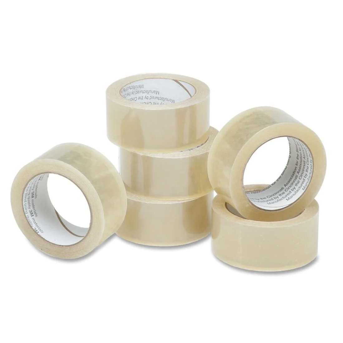 SKILCRAFT 7510-01-579-6874 Polypropylene Commercial Grade Package Sealing Tape, 55 Yards x 2-Inch, 3.1 mil Thick, Clear (Pack of 6)