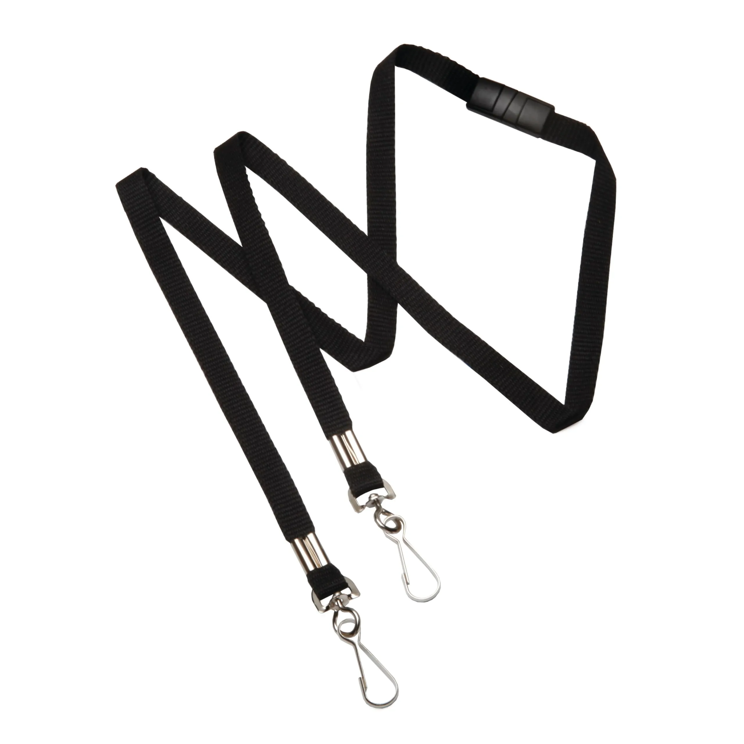 SKILCRAFT Face Mask Lanyards 36in Black Pack of 12 (NSN6988429)