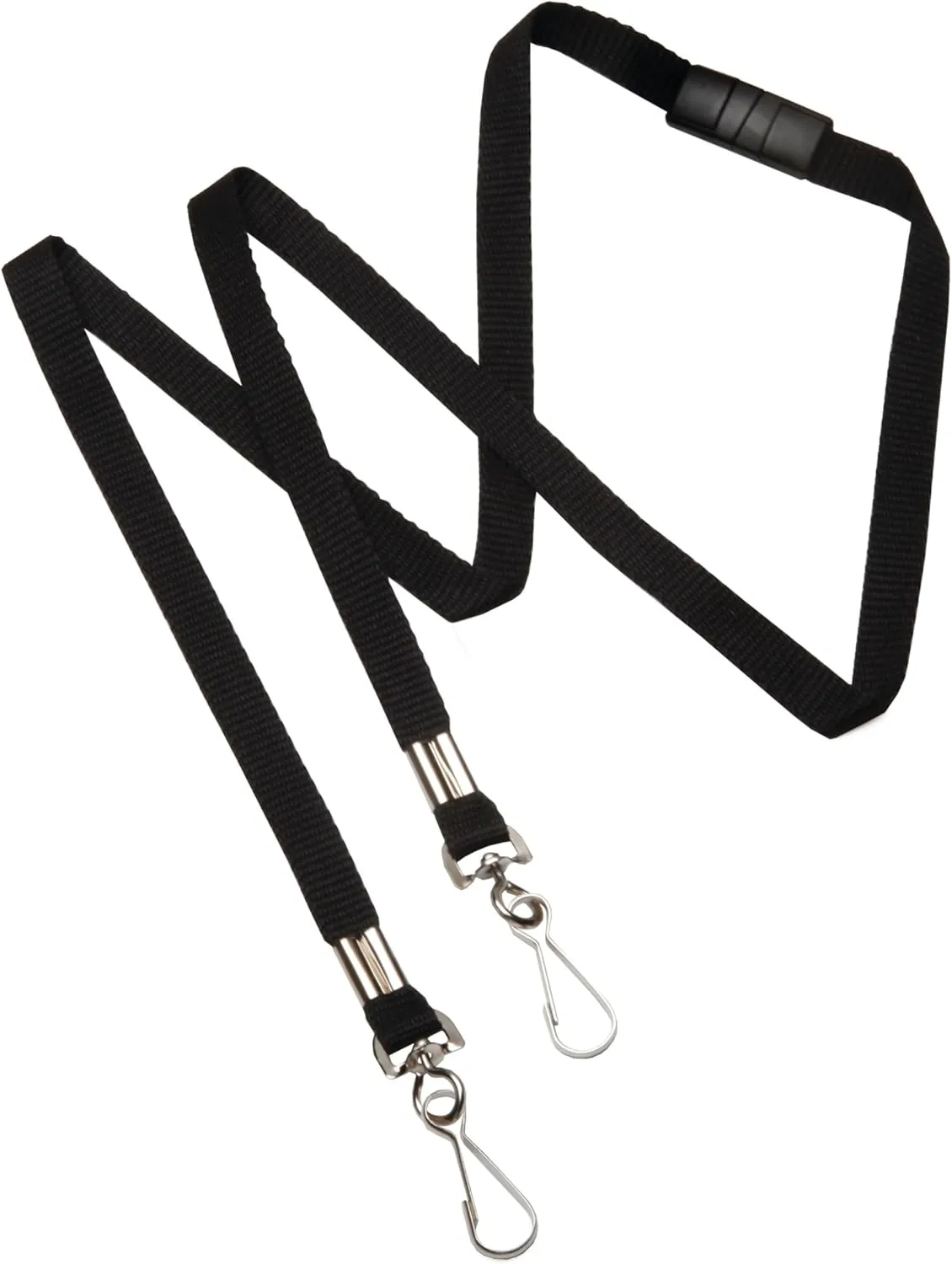SKILCRAFT Face Mask Lanyards 36in Black Pack of 12 (NSN6988429)
