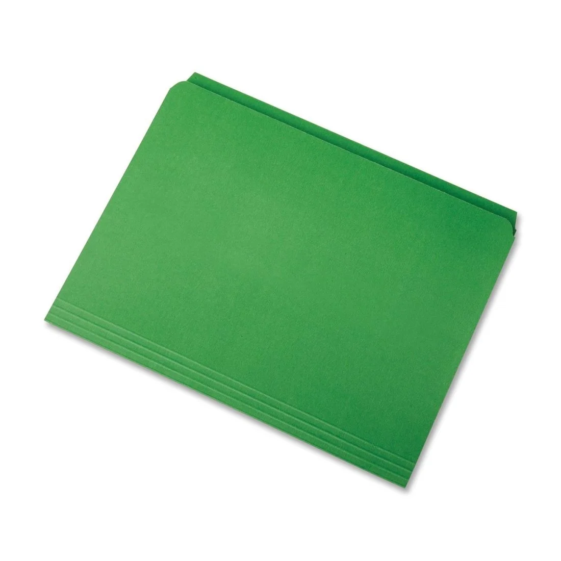 SKILCRAFT 7530-01-364-9505 Straight Cut File Folder, Letter Size, Green (Box of 100)