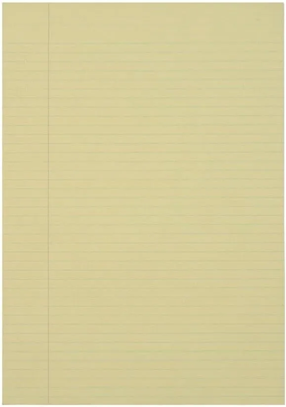 Skilcraft Glued Writing Pads, Legal 8.5 x 14, Yellow, 12-Pack