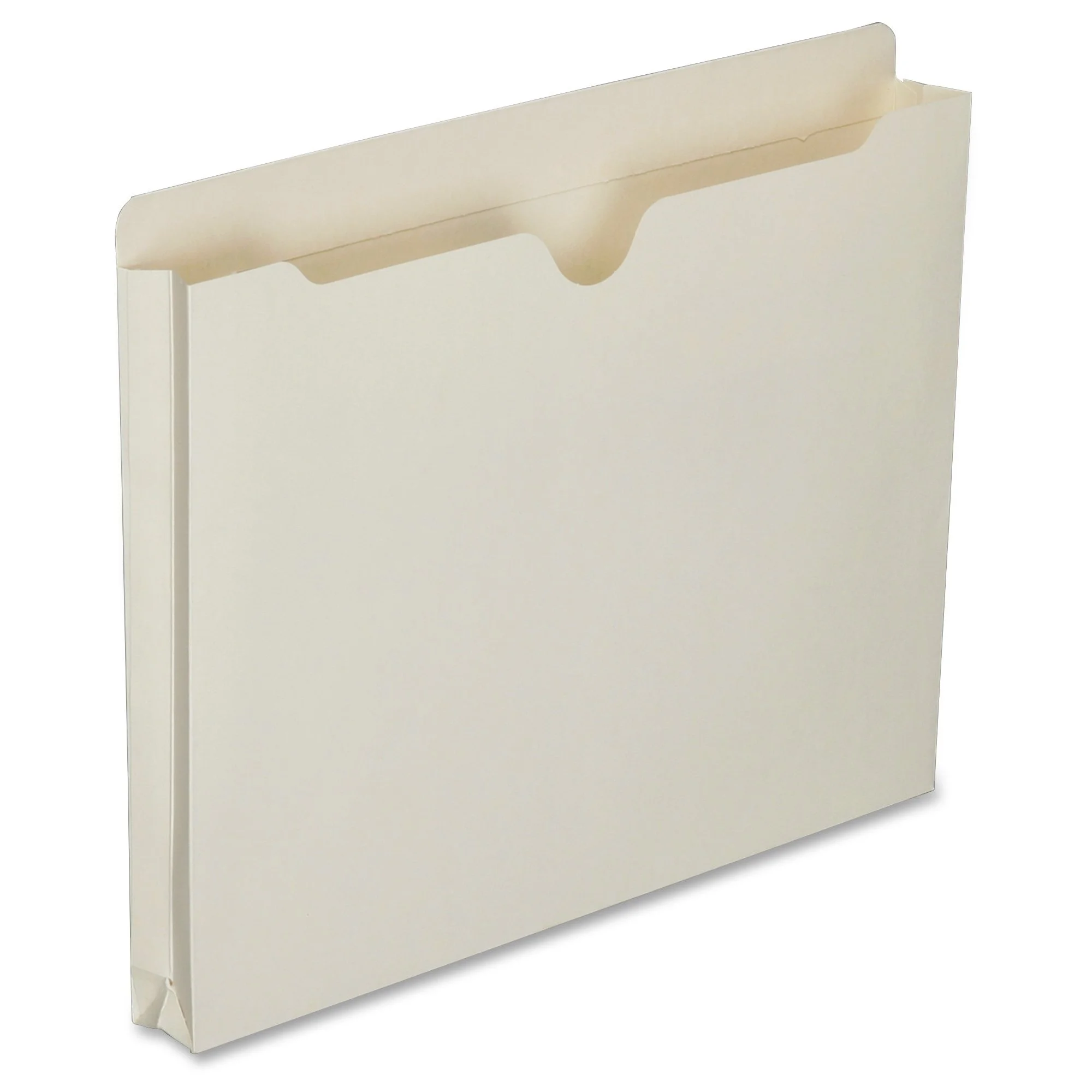 Skilcraft Manila Double-Ply Tab Expanding File Jackets, 1" Expansion, Letter (Box of 50)