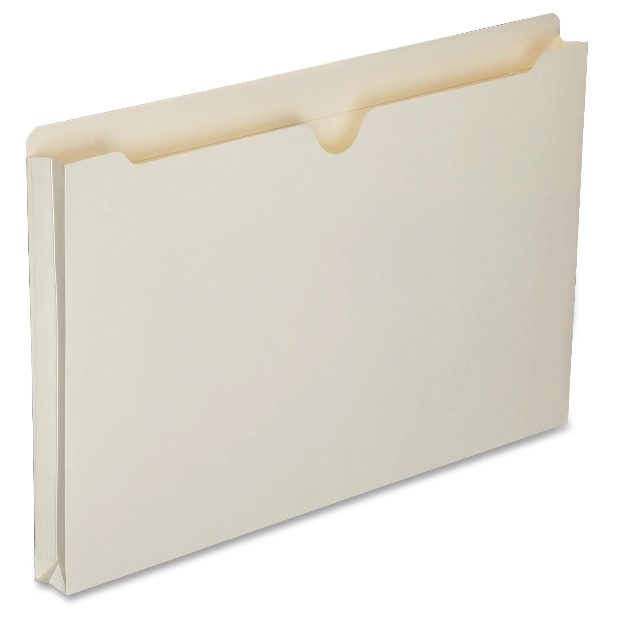 SKILCRAFT Manila Double-Ply Tab Expanding File Jackets, 1in Expansion, Legal Size, Box of 50