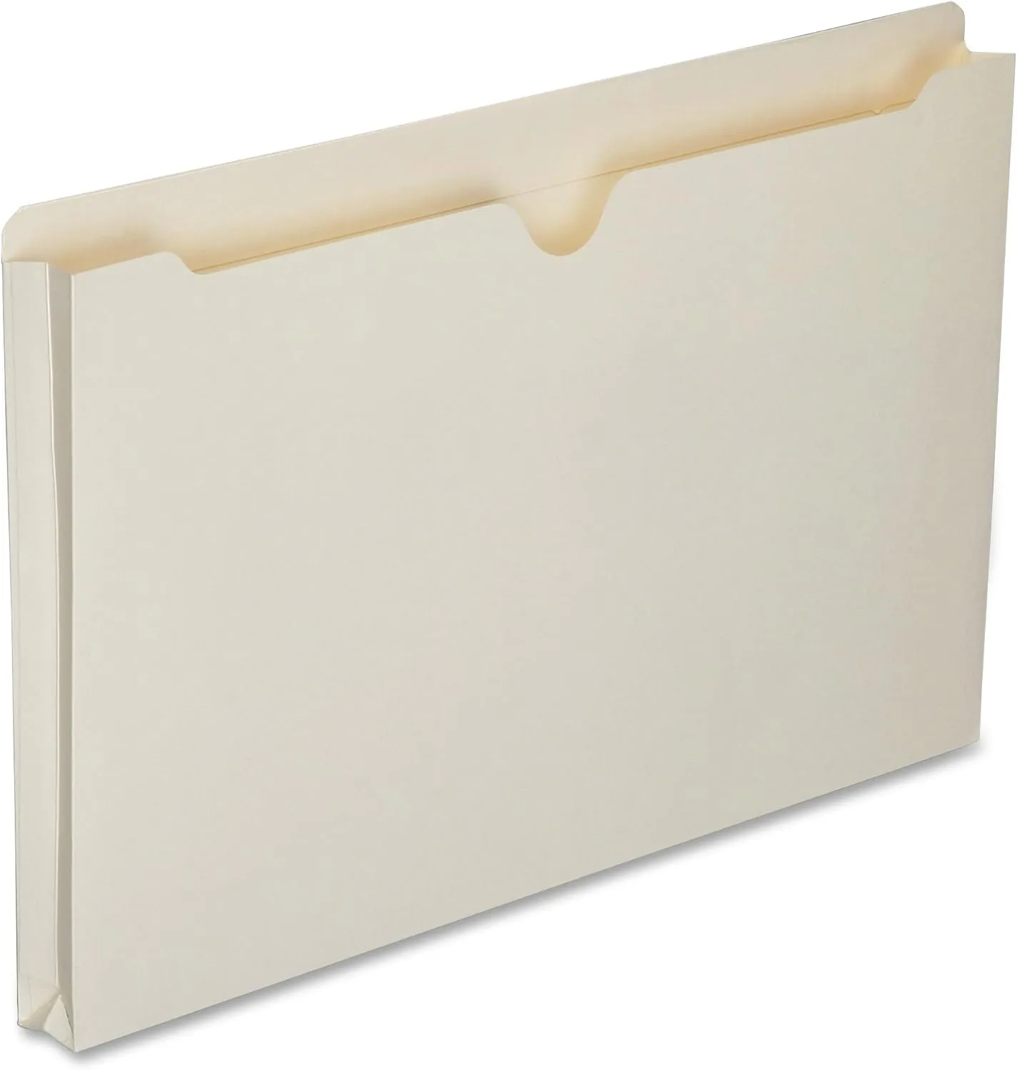 SKILCRAFT Manila Double-Ply Tab Expanding File Jackets, 1in Expansion, Legal Size, Box of 50