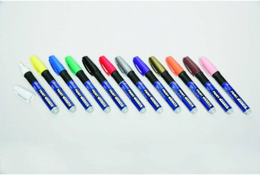 SKILCRAFT 7520-01-207-4168 Medium Point Paint Marker, Assorted Color (Pack of 12)