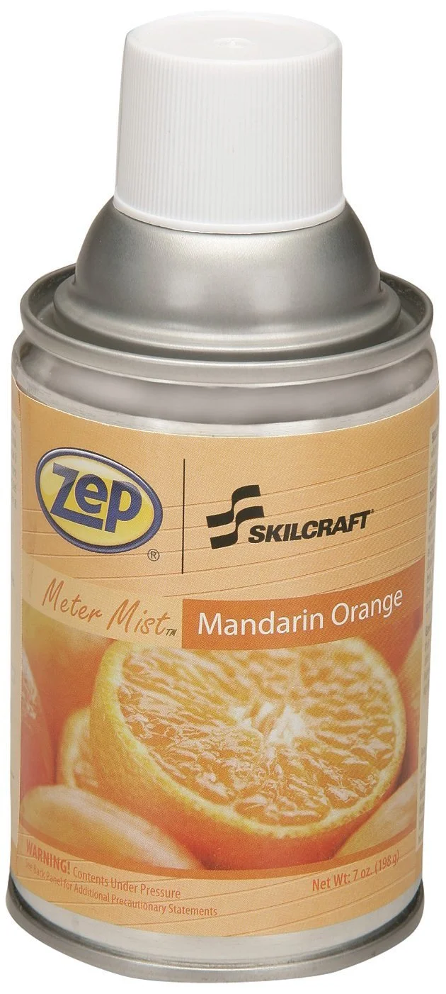 SKILCRAFT Meter Mist Refill, Mandarin Orange, 7 oz Can (Pack of 12)