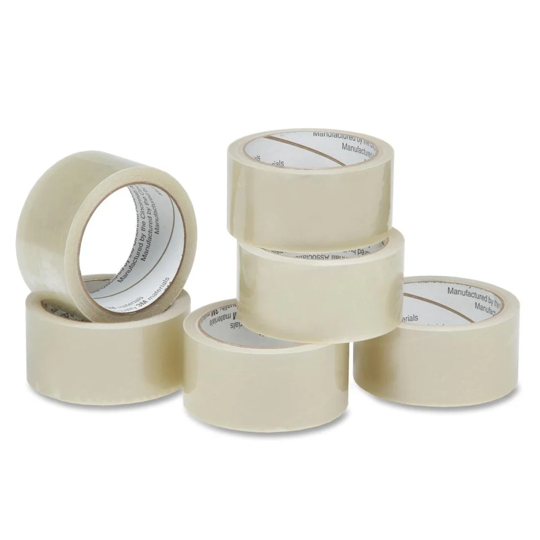 SKILCRAFT 7510-01-579-6871 Polypropylene Economy Grade Package Sealing Tape, 55 Yards x 2-Inch, 1.9 mil Thick, Clear (Pack of 6)