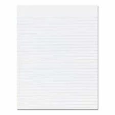 SKILCRAFT 30% Recycled Glued Writing Pads, 8 1/2in x 11in, White, Legal Ruled Both Sides, Pack Of 12 (AbilityOne 7530-01-124-5660)