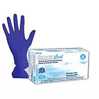 200 COOL BLUE SkinTX Nitrile Exam PF Glove (3.0g, 200-gloves packing) - 2000 / Case