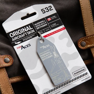 Aviationtag Top Aces Douglas A-4 Skyhawk - C-FGZO - Grey
