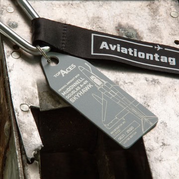 Aviationtag Top Aces Douglas A-4 Skyhawk - C-FGZO - Grey