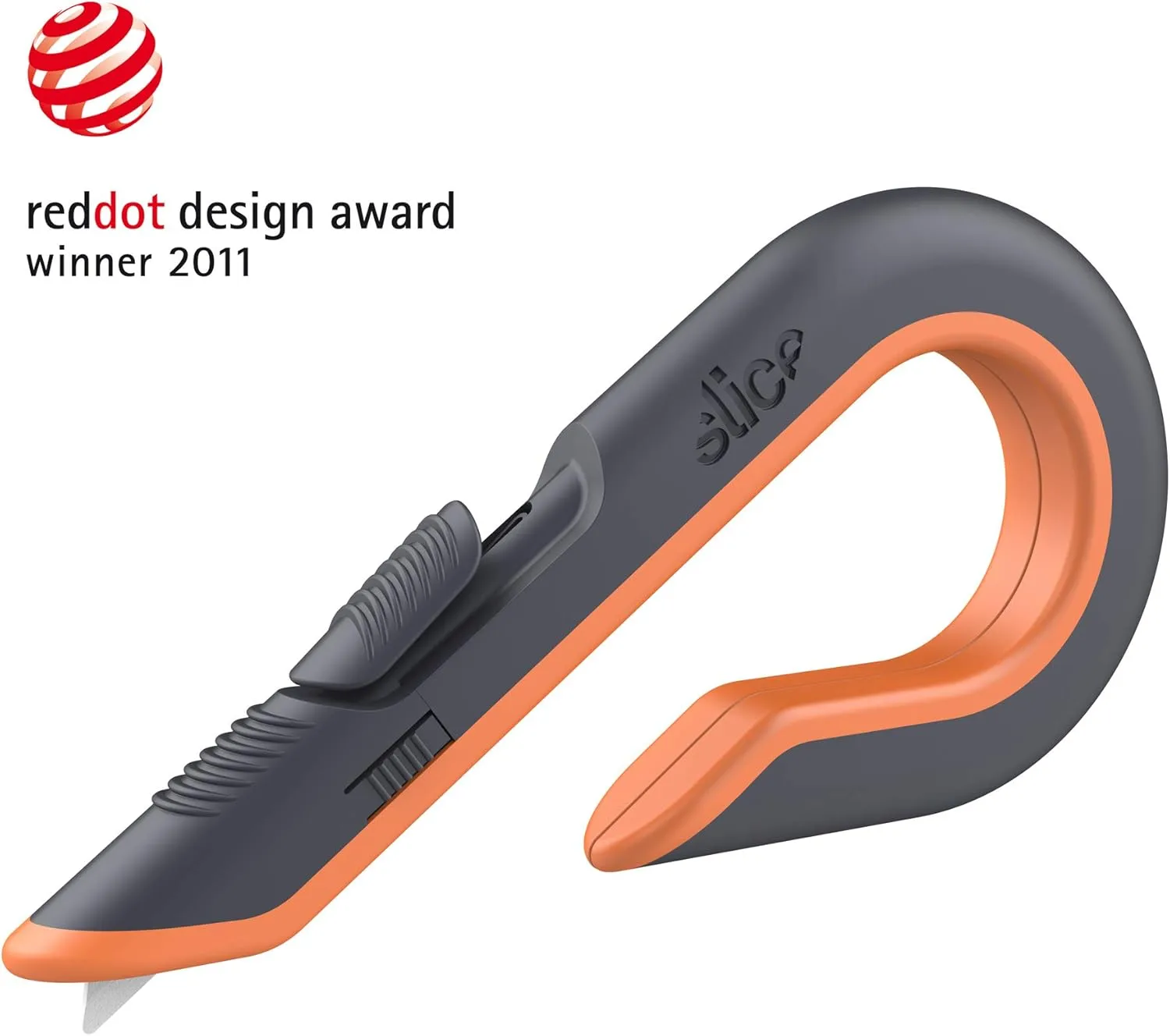 Slice - 10400 Box Cutter, 3 Position Manual Button with Ceramic Blade, Locking blade 10400 Locking Blade