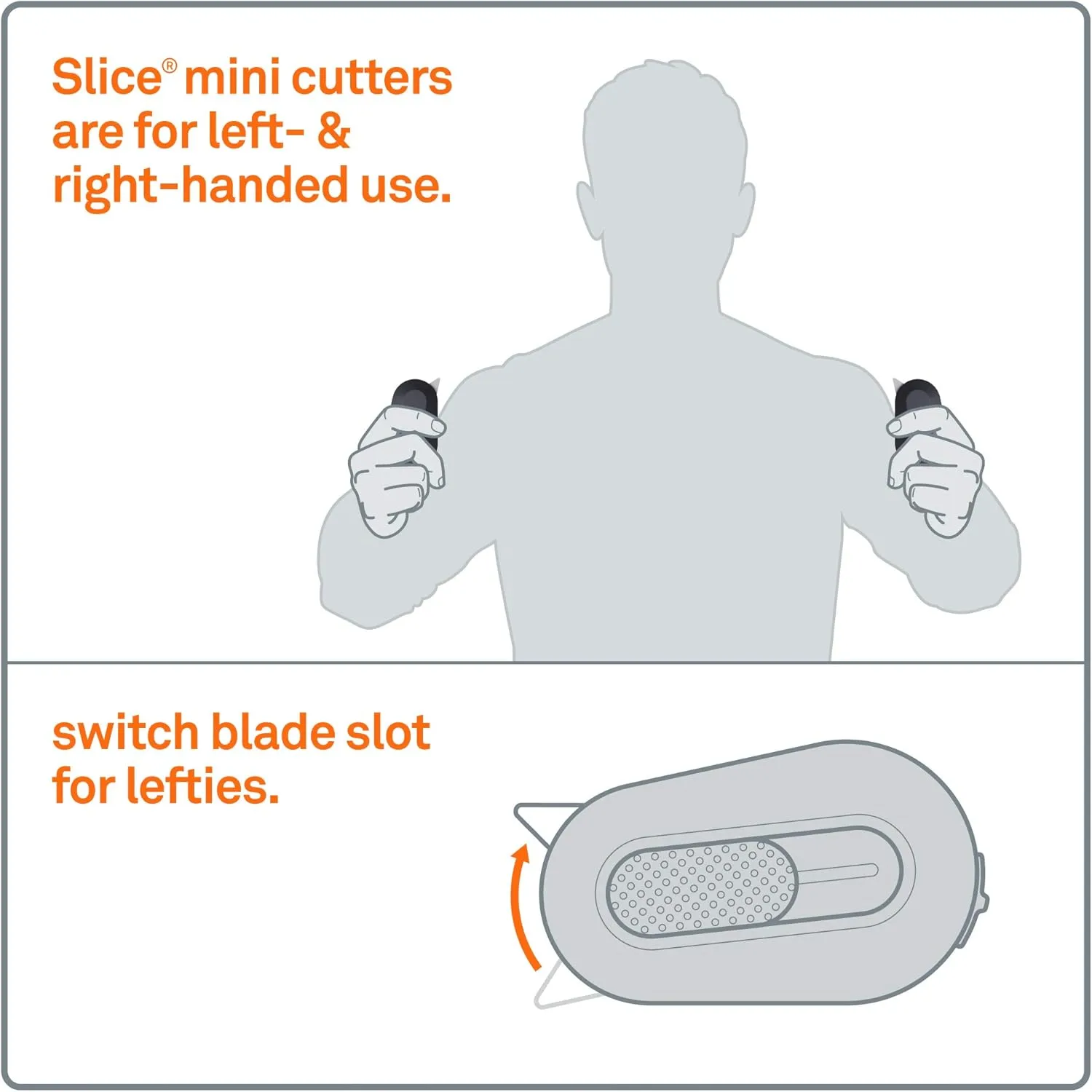 Slice 10514 Mini Cutter, Ceramic Safety Blade, Auto-Retractable, Pocket-Sized