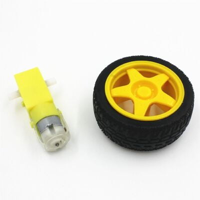 Gear Motor and wheel (Straight)