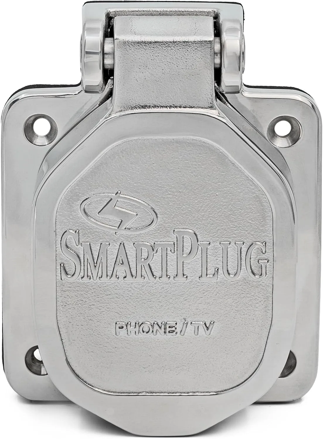 SmartPlug Data Port Case/Inlet Only - 316 SS Cover w/One Blank Plug & One Open Port