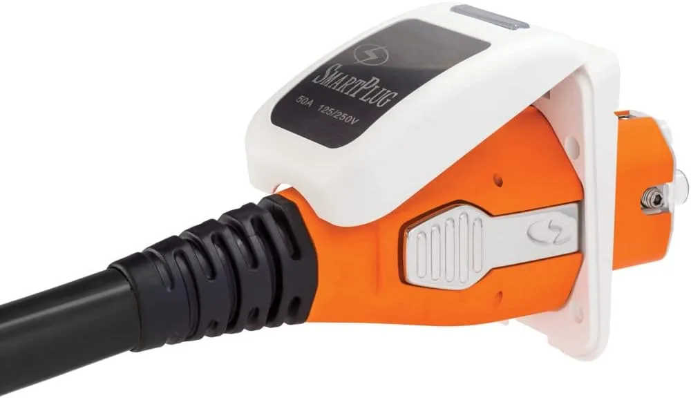 SmartPlug B50ASSYPW Combo Kit with Female Connector and Non-Metallic Inlet - 50 Amp, White