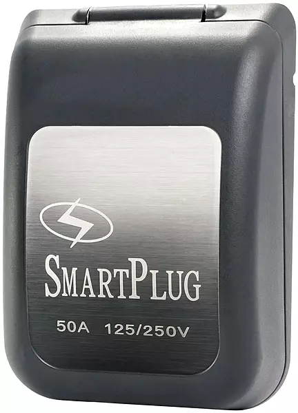 SmartPlug BM50PB Non-Metallic Inlet and Cover Assembly - 50 Amp, Black