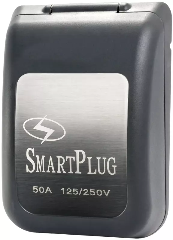 SmartPlug BM50PB Non-Metallic Inlet and Cover Assembly - 50 Amp, Black