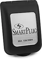 SmartPlug BM50PB Non-Metallic Inlet and Cover Assembly - 50 Amp, Black