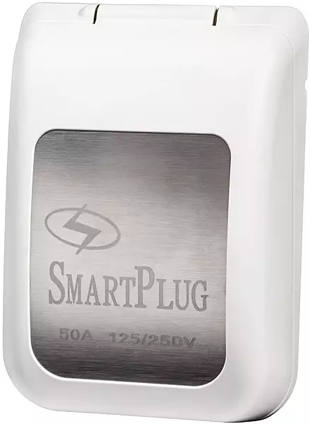 SmartPlug BM50PW 50 Amp 125/250V Shore Power Inlet & Cover Assembly - Non-Metallic RV,Boat,Marine Power Inlet Box