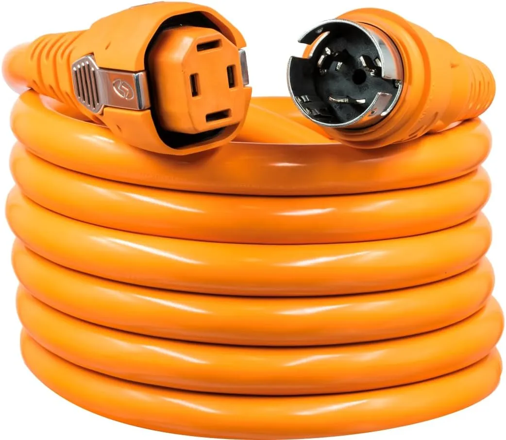 SmartPlug C50254 50 Amp / 125V/250V Cordset – Female Boatside to SS2-50P Twist-Lock Dockside Connector with Polarity