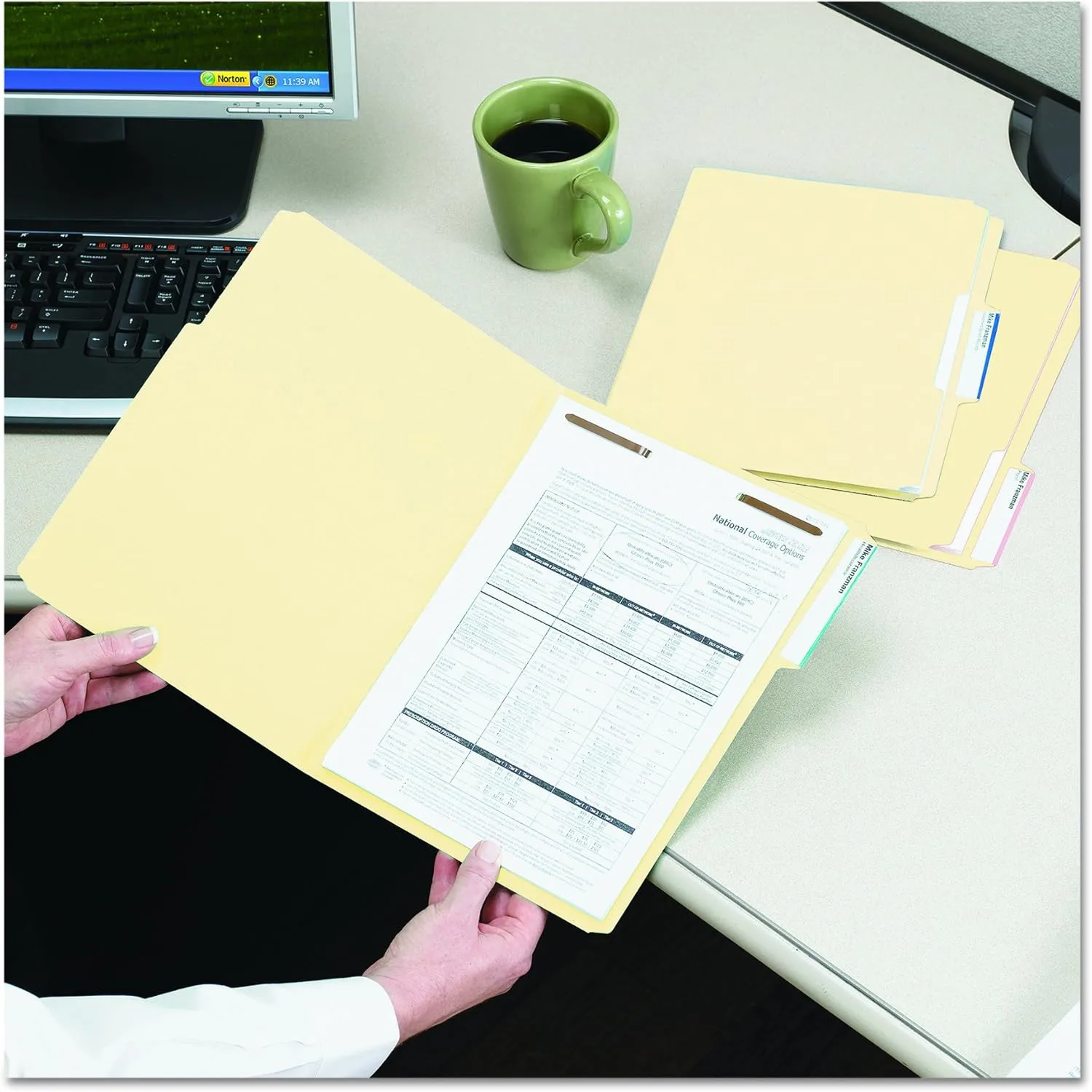 Smead Fastener File Folders, Legal Size, Manila, 11-pt, 50/Box