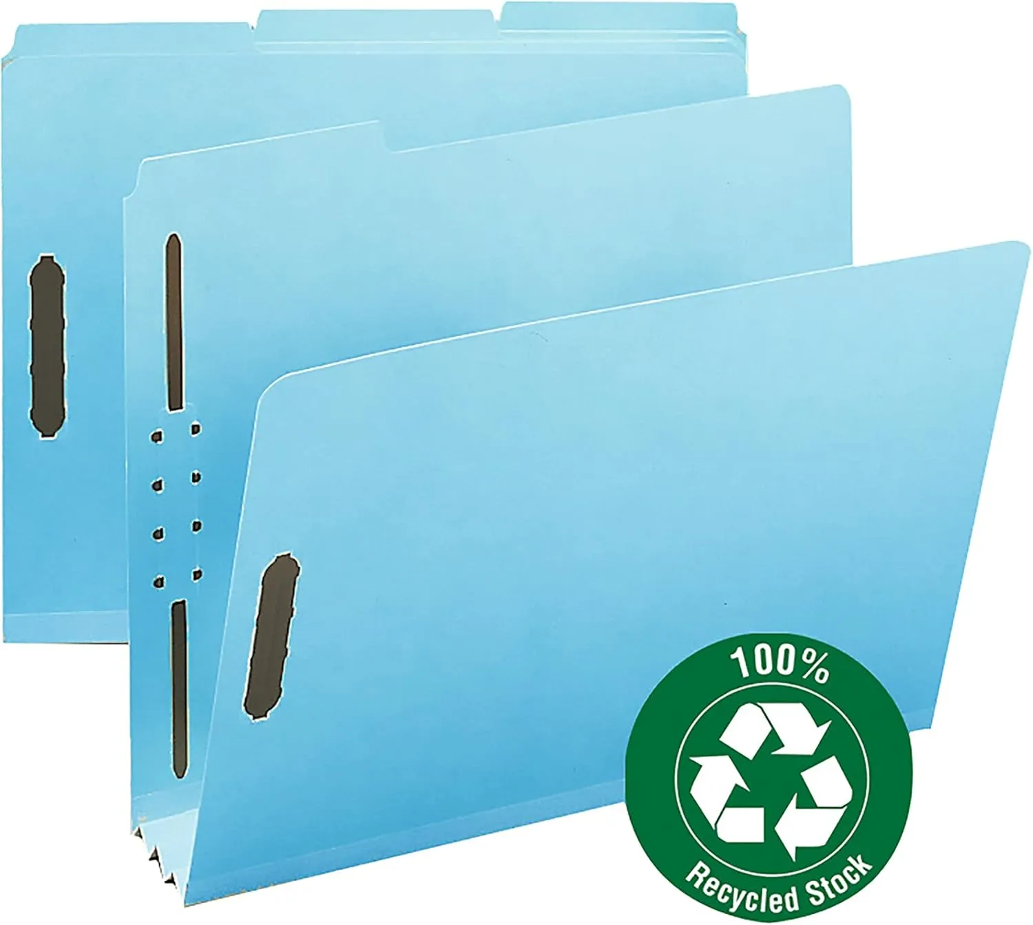 SMEAD 100% Recycled Pressboard Fastener Folders, Letter Size
