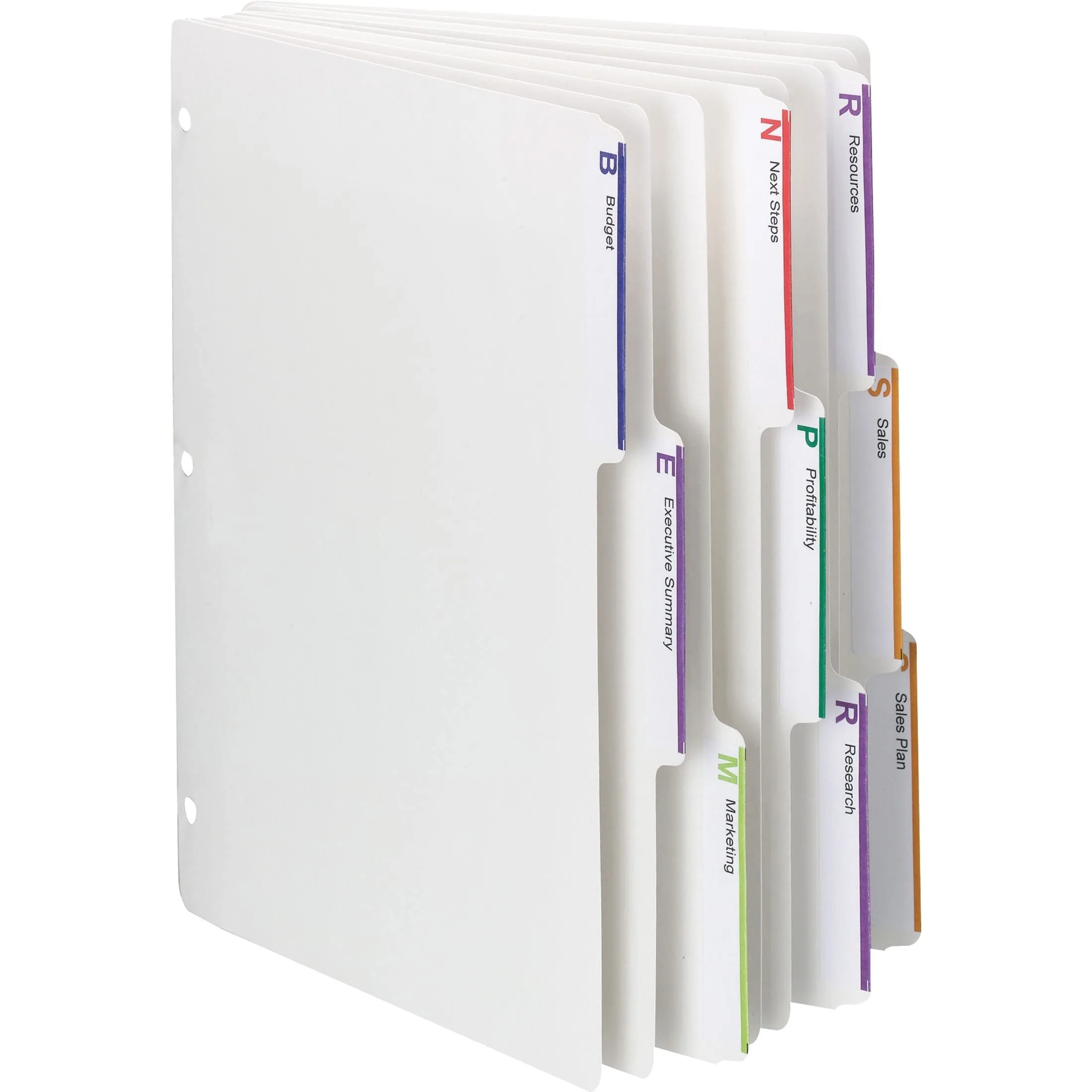 Smead 89413 Index Dividers, 1/3-cut Tab, 8-1/2 x 11 in, 25 Sets/Box