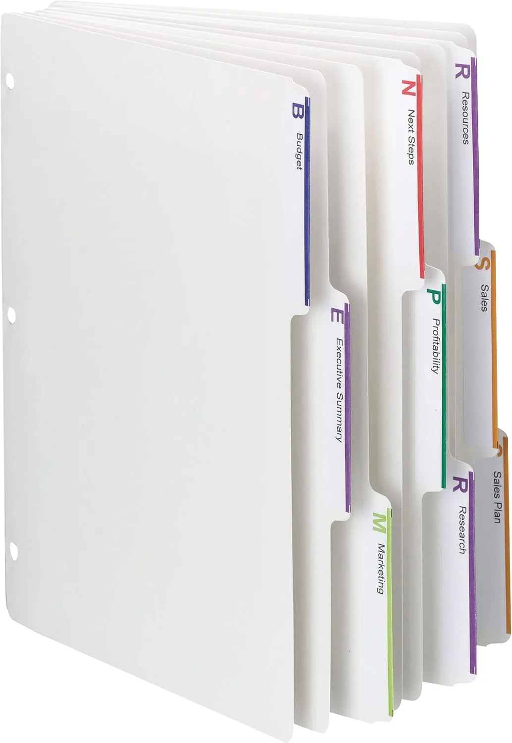Smead 89413 Index Dividers, 1/3-cut Tab, 8-1/2 x 11 in, 25 Sets/Box