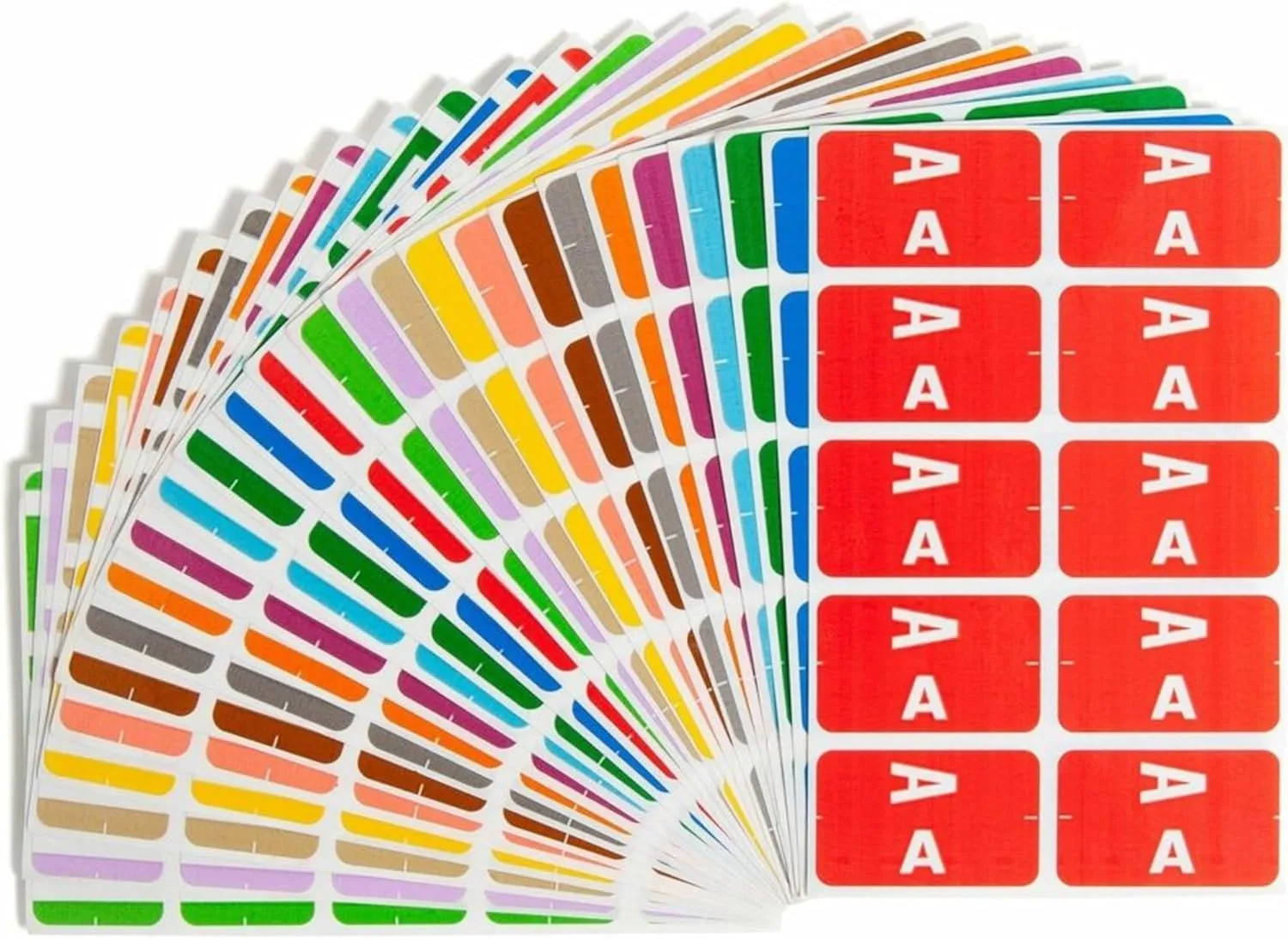 Smead AlphaZ ACCS Color-Coded Alphabetic Label, A-Z, Assorted Colors (67170)