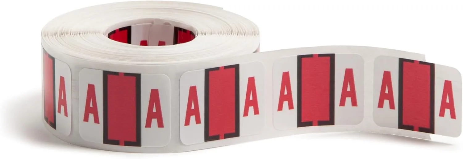 Smead BCCR Bar-Style Color-Coded Alphabetic Labels