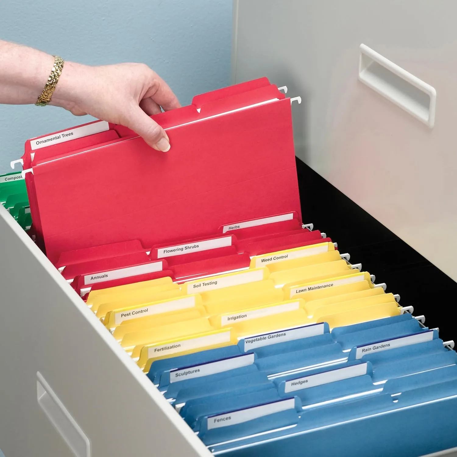 SMEAD Letter-Size File Folders, 1/3-Cut Top Tab