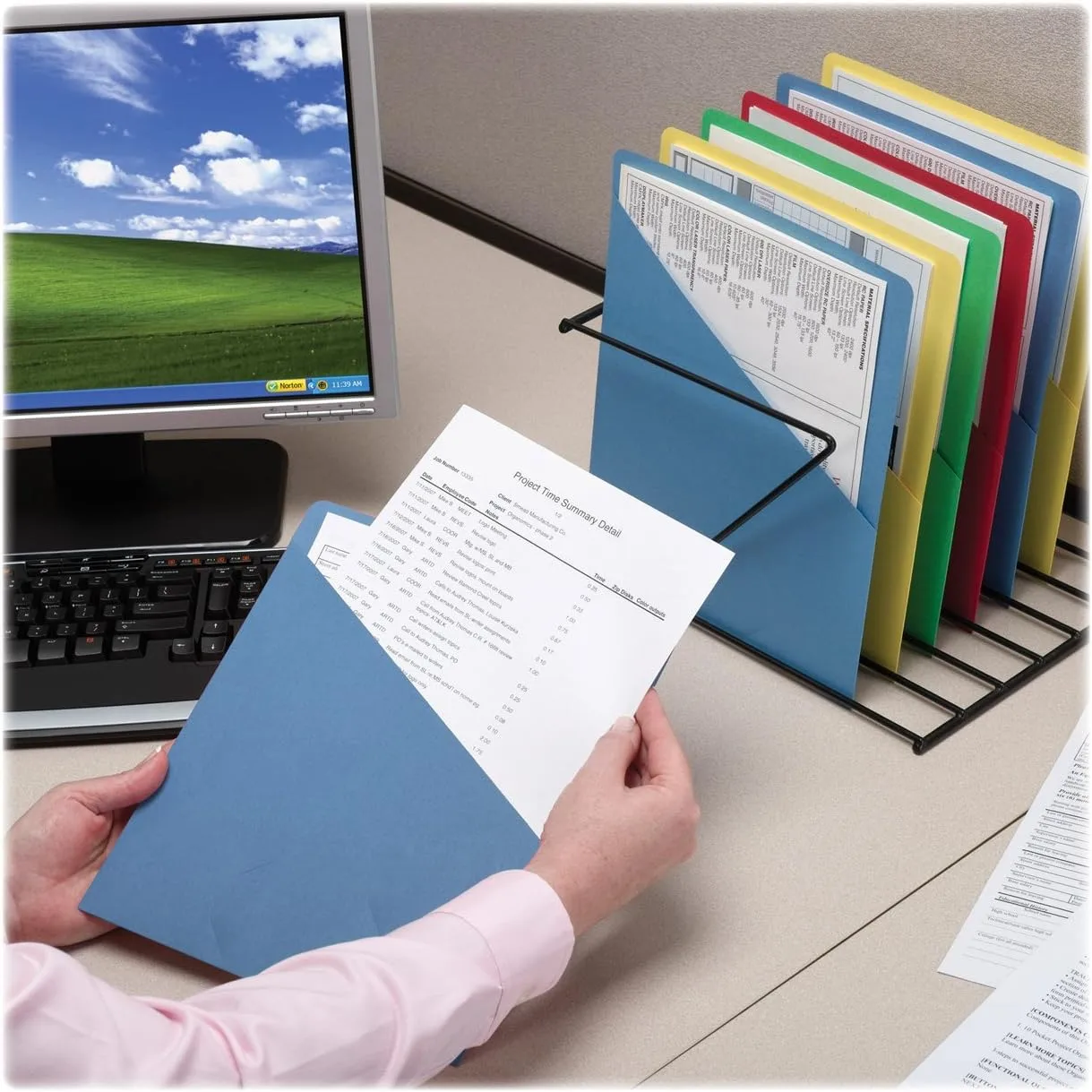 SMEAD Slash File Jackets, Letter Size, 25 Pack