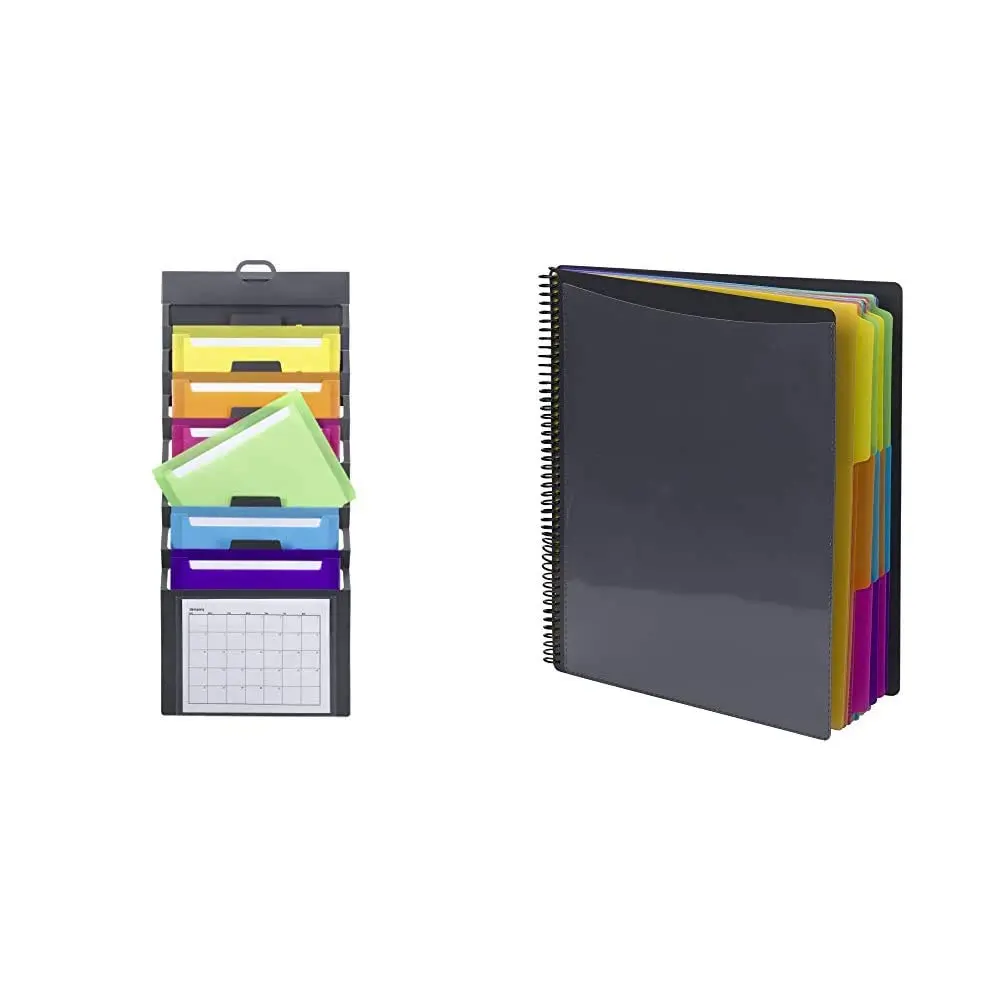 Smead Cascading Wall Organizer, Letter Size, 6 Pockets, Multicolor (92060)