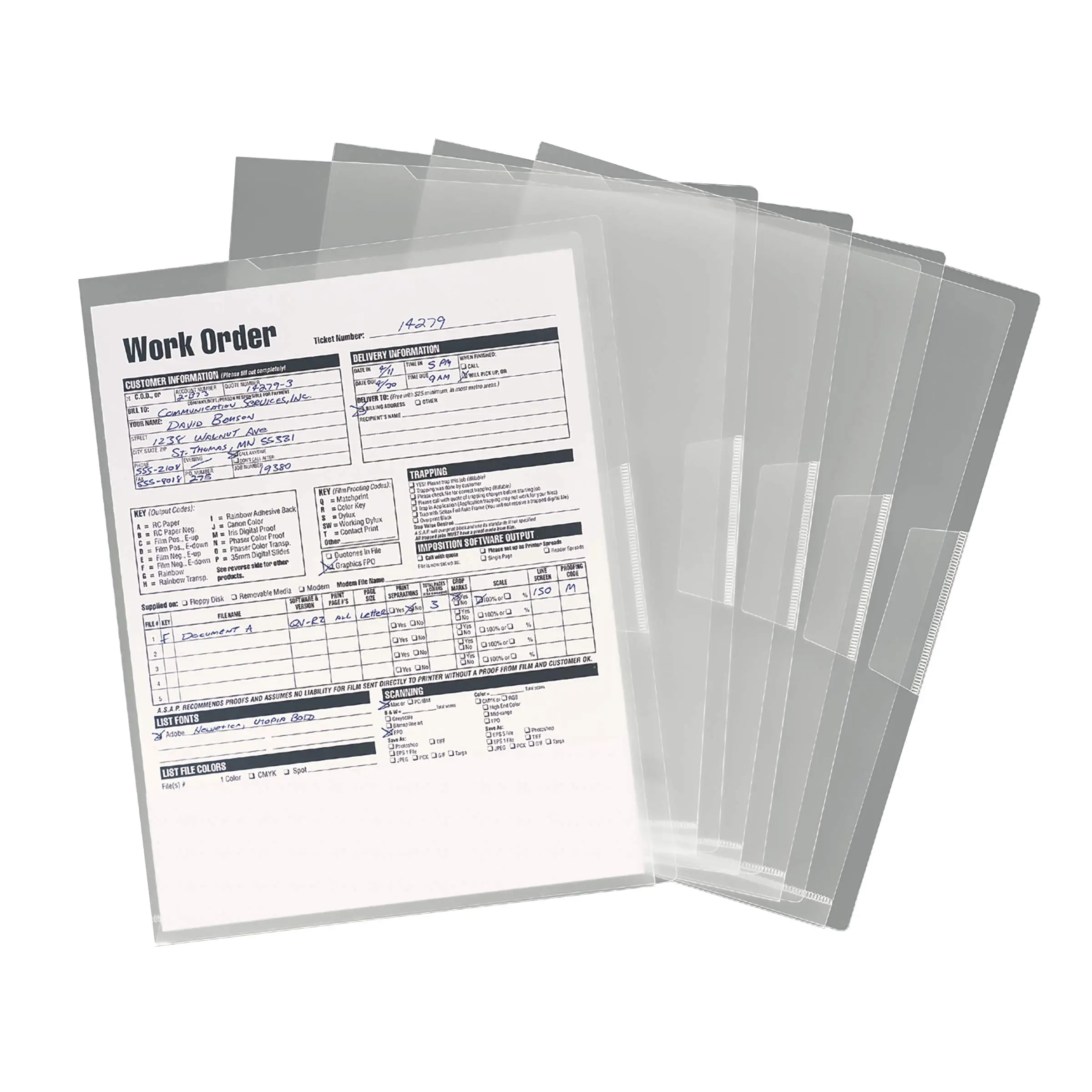 SMEAD Poly Translucent Project Jackets