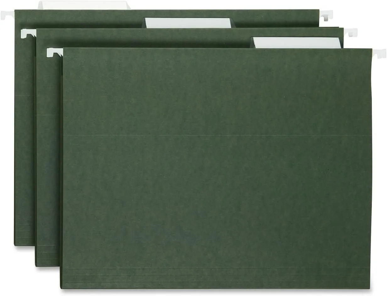 Smead Poly Tab 1/3 Cut, Clear, 25 Per Pack (64615) 1/3-Cut Tabs