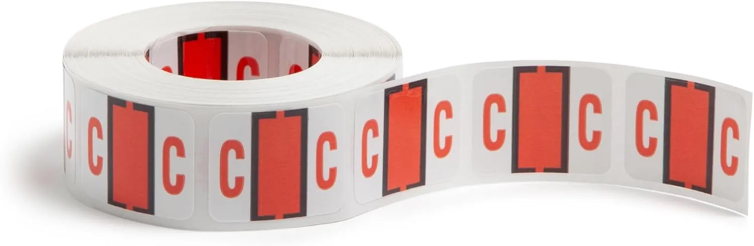 Smead BCCR Bar-Style Color-Coded Alphabetic Labels